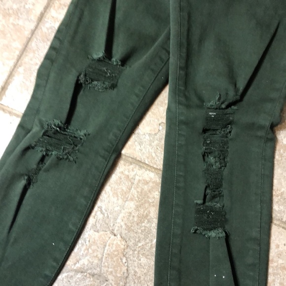 J Brand Distressed Alana cropped jeans Green - Picture 5 of 5